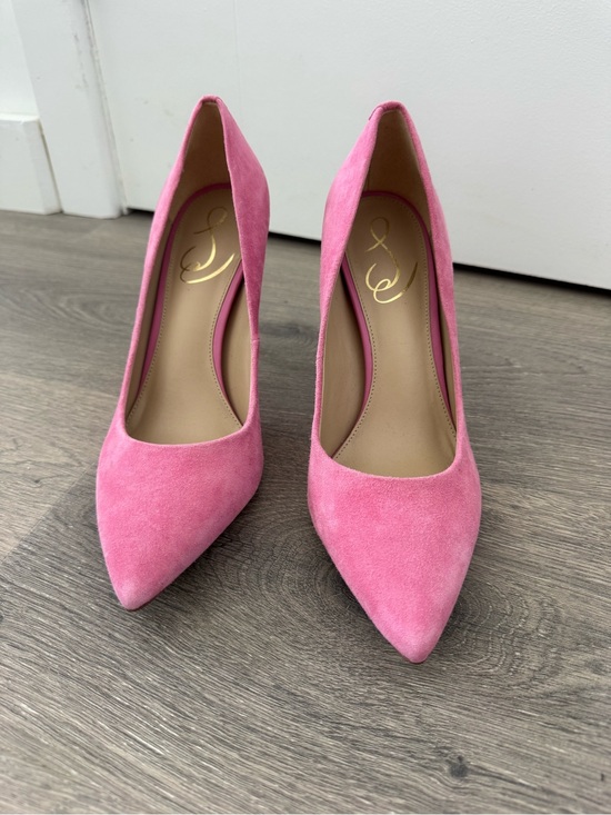 Sam Edelman Shoes - Sam Edelman Pink Suede Pointed-Toe Pumps